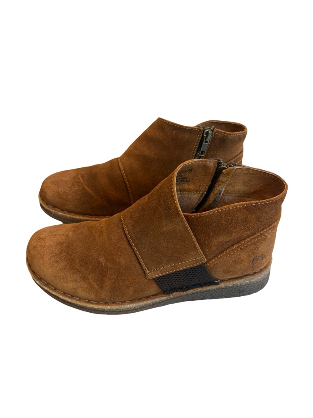 Born Tora Distressed Leather Booties, Sz 8 - Picture 5 of 12